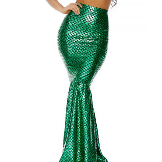 WPNAKS Women Mermaid Costumes High Waist Bodycon Fishtail Skirt