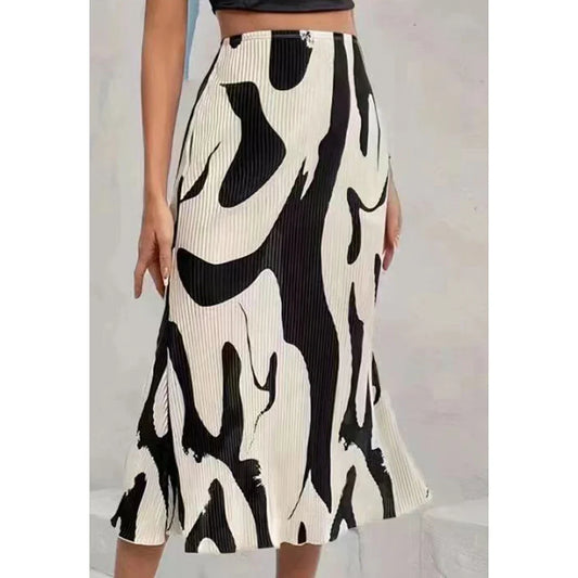 Summer New Women Printed Skirt